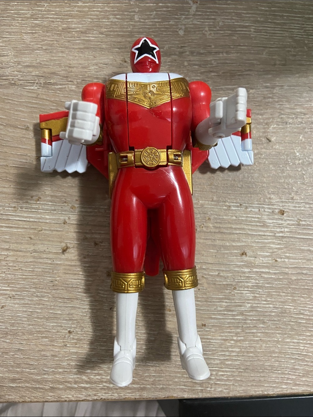Power Rangers Red Ranger Falcon Morphing Zeo Figure, Bandai 1996